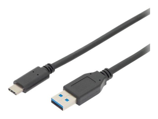 Digitus 1m USB-C til USB-A 3.1 Gen2 Kabel - Svart