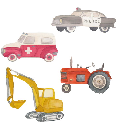 That"s Mine Multi Wallsticker Heroes On Wheels