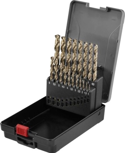 Toolcraft Hsse-Co 5 Metall Spiralbor-Sett 19 Deler Din 338 Sylindrisk Skaft 1 Sett