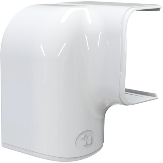 GrøntKlima AS Optima T Bend Høyrevridd MRD75 75 X 56mm Hvit