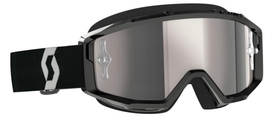 Scott Primal MX Brille - Sort/Hvit Sølv Chrome WORKS Linse
