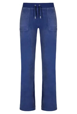 Juicy Couture Del Ray Classic Velour Pant Pocket - Grey Blue XXS