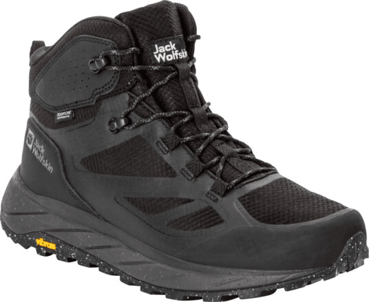 Jack Wolfskin Men's Terraventure Texapore Mid 42.5, Black Jack Wolfskin Men's Terraventure Texapore Mid 42.5, Black