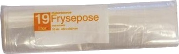 Frysepose Catersource 19 Ltr 450X600 Mm 38My Med Skrivefelt Ldpe,20 Stk/Rl 20 Stk.