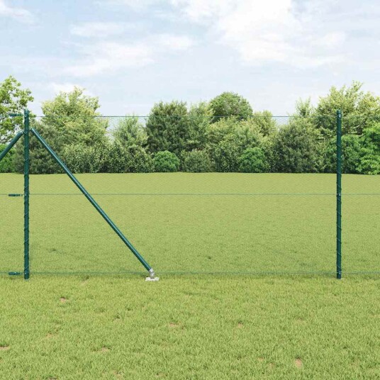 Gjerde med innlegg. grønn 1 x 50 m PVC belagt stål