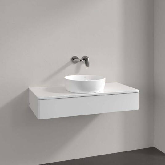 Villeroy & Boch Antao Servantskap med 1 skuff 100x50x19 cm m/lys Hvit Høyglans
