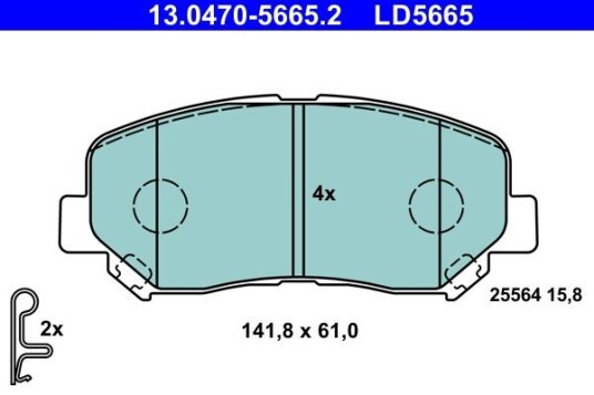 Bremseklosser ATE 13.0470 5665.2