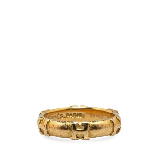 Pre-owned Hermès 18K Yellow Gold Fidelite Ring Gold