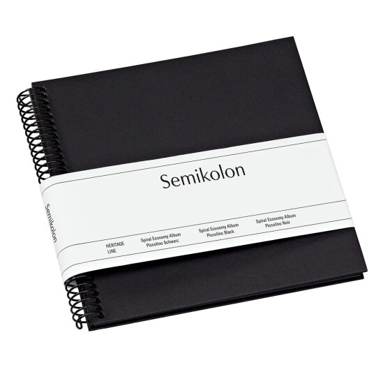 Semikolon Album Spiral Black Black Piccolino
