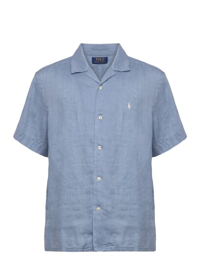 Ralph Lauren Kids Linen Camp Shirt Blue 150 161