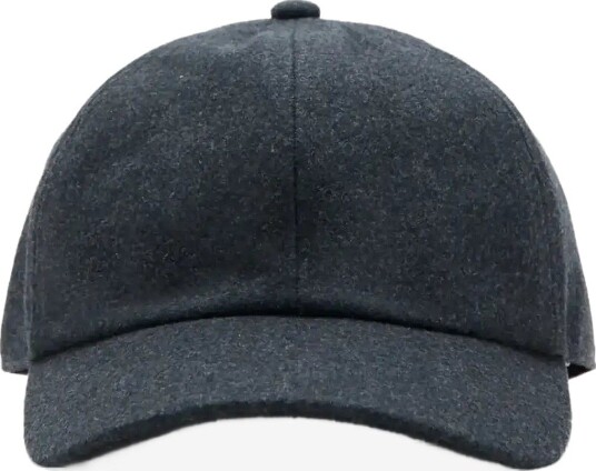 Mango Wool-Blend Cap - NAVY - One Size