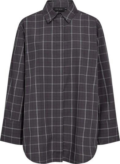 Copenhagen Muse Cmaurora Shirt GRAY PINSTRIPE W. BLACK XXS/XS
