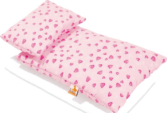 Pinolino Dukkeseng Sett - 3 deler - Hjerter, Rosa Pinolino Dukkeseng Sett - 3 deler - Hjerter, Rosa