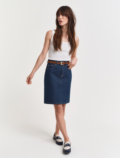 GANT Denim Skirt - Navy - 40
