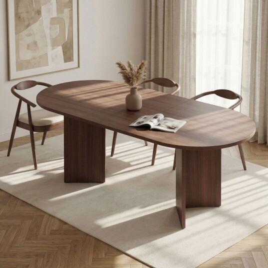 Dano Uttrekkbart spisebord 160-200 cm - Valnøtt Dano Uttrekkbart spisebord 160-200 cm - Valnøtt