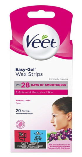 Veet Easy-Gel Cold Wax Strips Face 20pcs Veet Easy-Gel Cold Wax Strips Face 20pcs