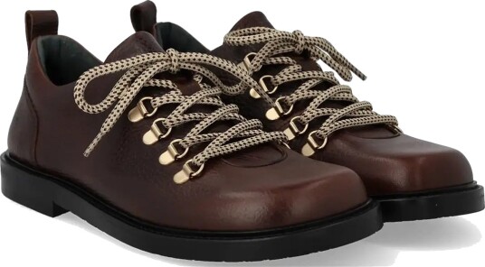 ANGULUS Shoes Flat With Lace Brown 38.5