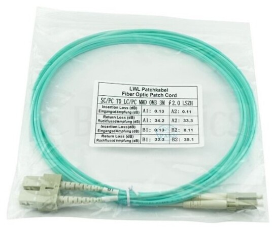 Blueoptics 055702T512000005m-Bo 5 M Lc/Apc Om3 2X Lc 2X Sc