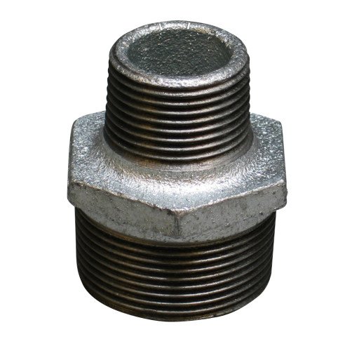 2" x 1,1/4" galvanisert nippel