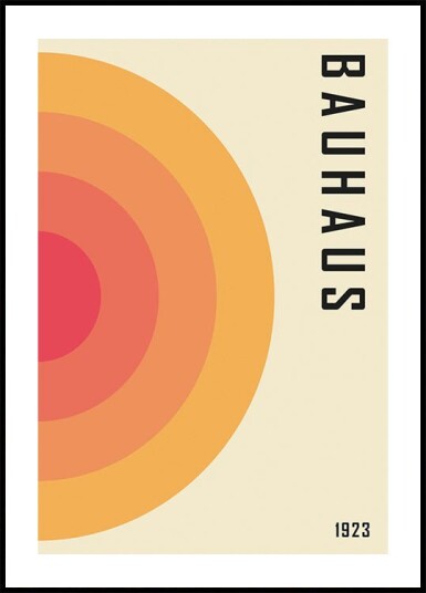 Bauhaus 1923 Geometric Abstract Plakat Plakat / 70x100cm