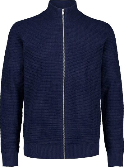Lindbergh Knitted Zip Cardigan NAVY 3XL