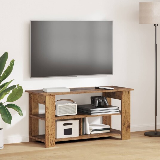 TV stativ Gammelt tre 100 x 40 x 50 cm TV stativ Gammelt tre 100 x 40 x 50 cm