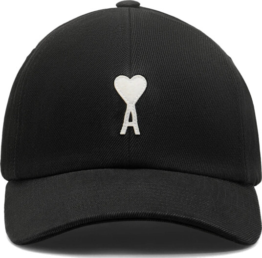 AMI Ami De Coeur Baseball Cap Black ONE SIZE AMI Ami De Coeur Baseball Cap Black ONE SIZE