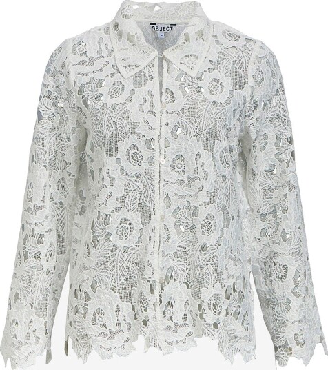 Object Bluse Objelera L/S Re Top 146 Hvit