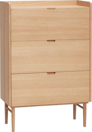 Hübsch Hide Kommode m/3 Skuffer - Eik Unoliving