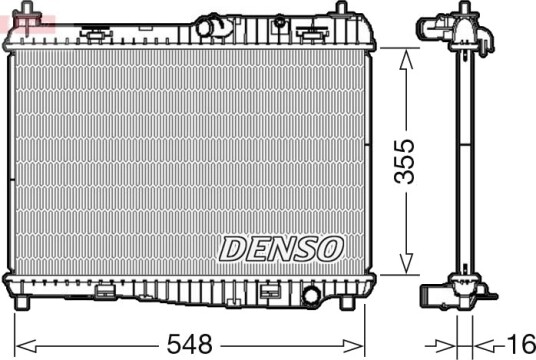 DENSO DRM10043 Radiator motorkjøling