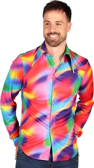 Thetru B.v. 70-talls Skjorte Neon Bomb Large 3763-NEON-000L
