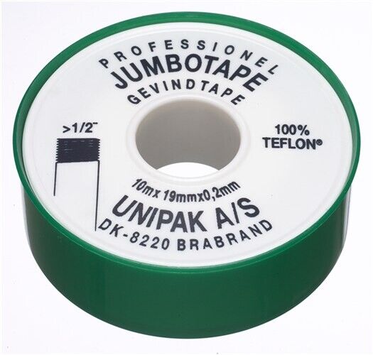 Gjengetape Jumbotape 15 m x 19 mm x 0,20 mm