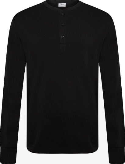 Filippa K Cotton Rib Henley BLACK M