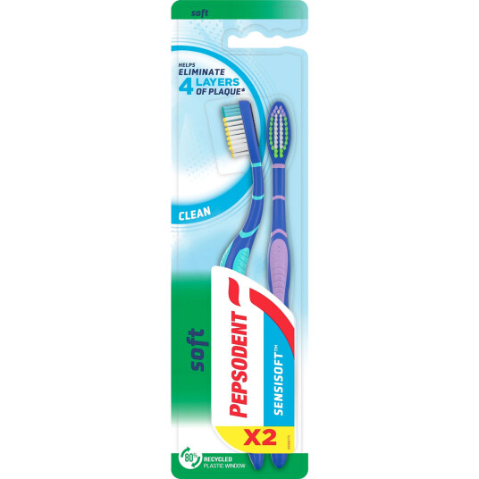 Pepsodent Tannbørster 2 stk. SensiSoft