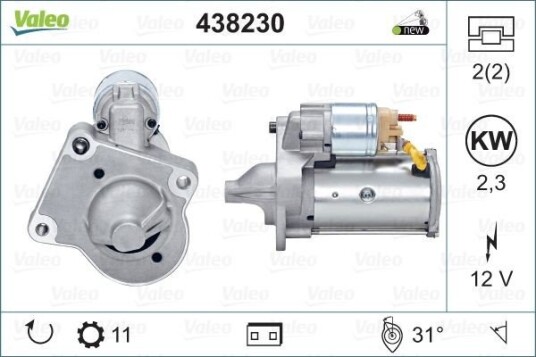 Starter VALEO 438230 Starter VALEO 438230