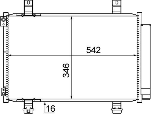 MAHLE AC 611 000S Kondensator, klimaanlegg MAHLE AC 611 000S Kondensator, klimaanlegg
