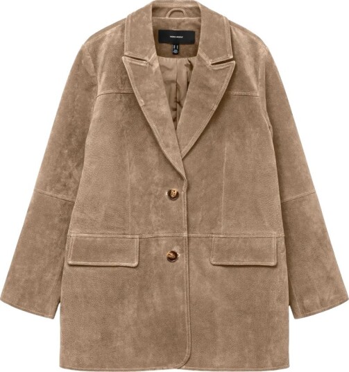 Vero Moda Semsket jakke vmPernille LS Brun Vero Moda Semsket jakke vmPernille LS Brun