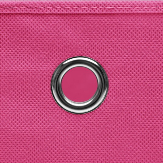 vidaXL Oppbevaringsbokser 4 stk uvevd stoff 28x28x28 cm rosa vidaXL Oppbevaringsbokser 4 stk uvevd stoff 28x28x28 cm rosa