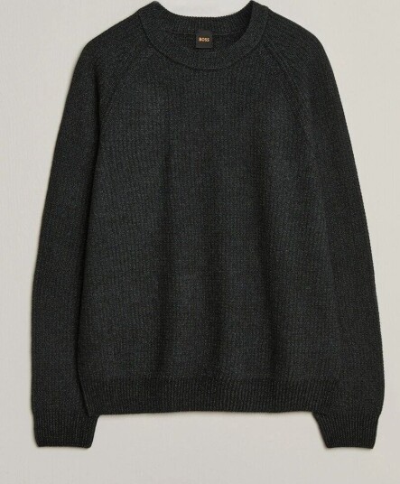 Boss ORANGE Kepler Wool Knitted Sweater Black