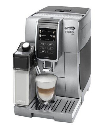 DeLonghi Dinamica Plus Automatisk Espressomaskin med Melkeskummer 19 Bar Sølv ECAM370.95.S DeLonghi Dinamica Plus Automatisk Espressomaskin med Melkeskummer 19 Bar Sølv ECAM370.95.S