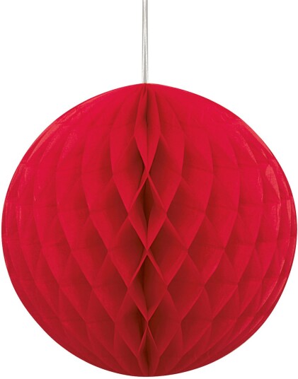 Rød Honeycomb Ball 20 cm Rød Honeycomb Ball 20 cm