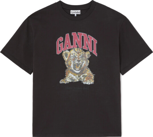 Ganni Dame Topper Svart S,
