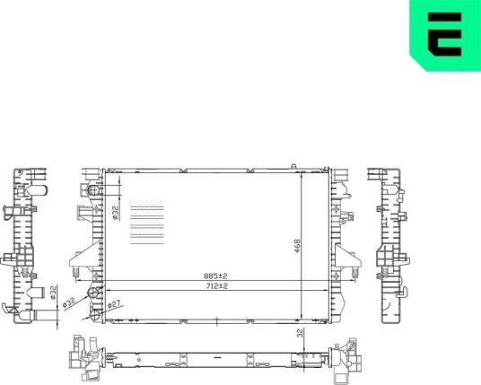 ERA 673083 Radiator motorkjøling