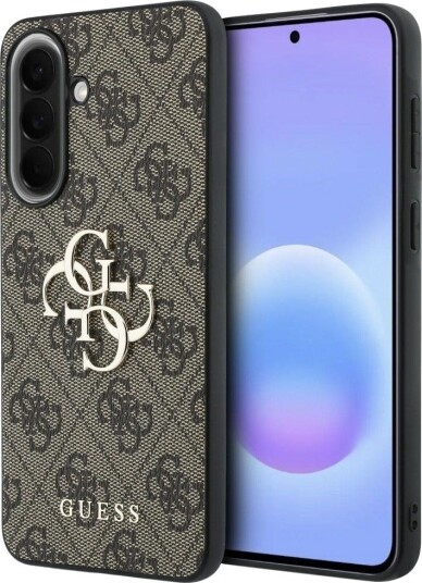 Guess 4G Metall Logo Mobildeksel til Samsung Galaxy A57 5G - Brun