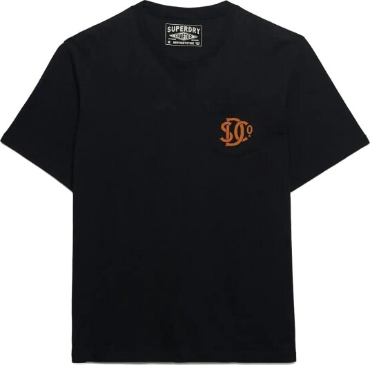 Superdry Merchant Graphic Tee   MANOR HOUSE BLACK   XL