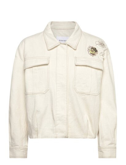 Coster Copenhagen Jacket With Embroidery   Cream   42