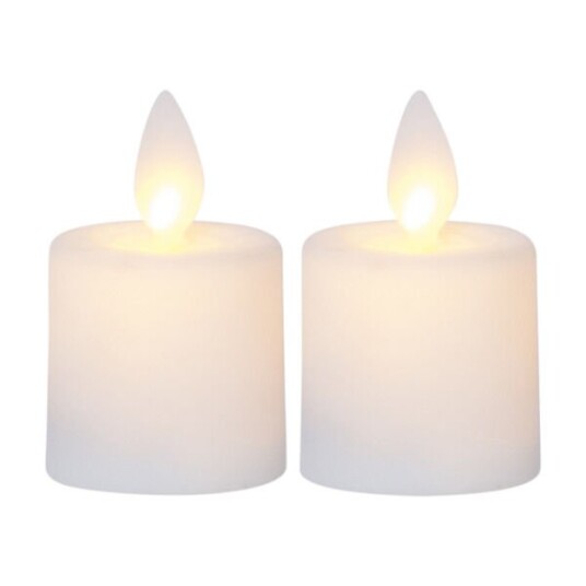 STAR TRADING 063-97 M-TWINKLE LED-STEARINLYS 2 STK HVIT 063-97