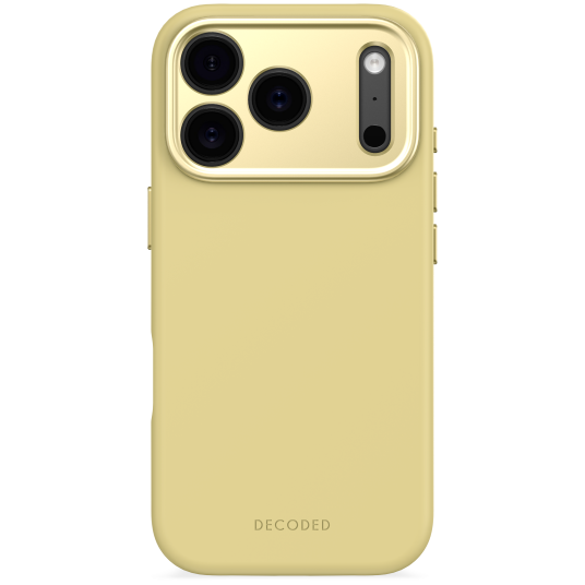 Decoded AntiMicrobial Silikon Deksel til iPhone 17 Pro - MagSafe Kompatibel - Yuma Yellow