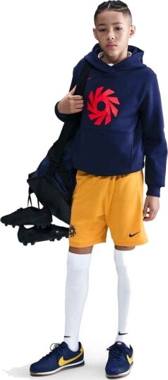 Nike Treningsshorts Dri FIT Academy 25 Erling Haaland   Gull/Svartblå Barn størrelse L: 147 158 cm
