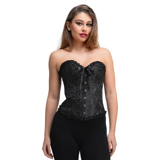 Wicked Costumes Ltd Deluxe Korsett Sort S